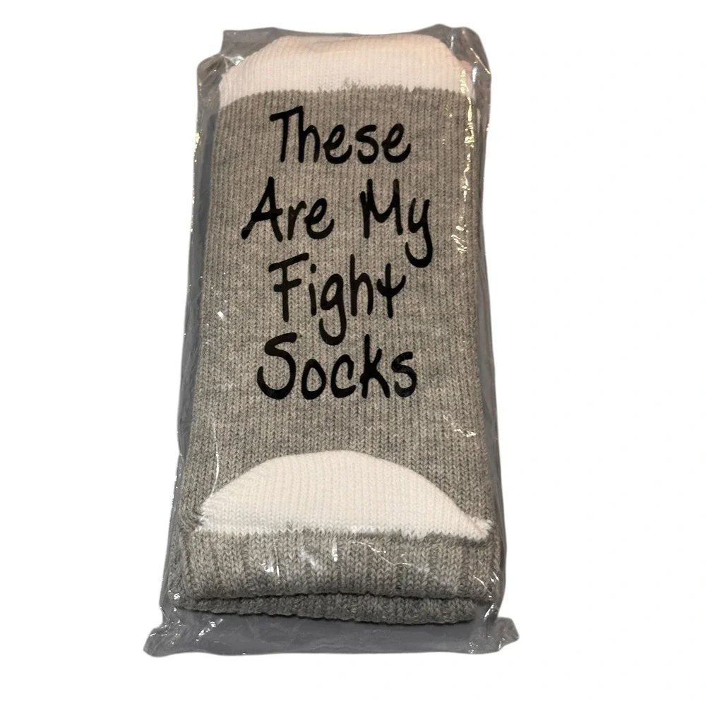 If The Sock Fitz Grey White Fight Socks Take Back My Life Motivational